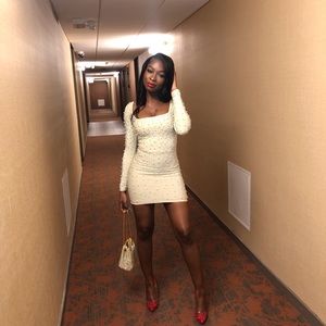 Embellished mini dress